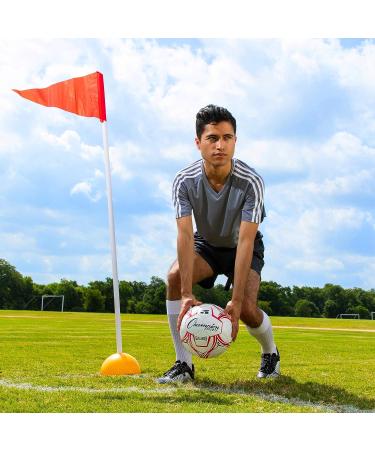 Champion Sports Universal Soccer Corner Flags - Yellow | Set of 4 - Buy Online on SooperMarket.com