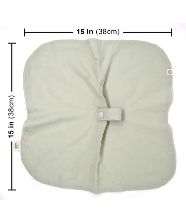 Indi by Kishu Baby Organic Paci Blanket - Fairtrade GOTS Certified Cotton Muslin Mini Baby Blanket (Sage) - Buy Online on SooperMarket.com