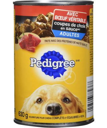 PEDIGREE Choice Cuts in Sauce Adult Wet Dog Food Canned with Real Beef 630g (12 Pack) Dog Food Beef 52.5 g (Pack of 12) - Buy Online on SooperMarket.com
