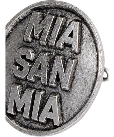 FC Bayern Munich Badge Brooch Pin | Mia San Mia | Stylish Grey Accessory for Fans - Buy Online on SooperMarket.com