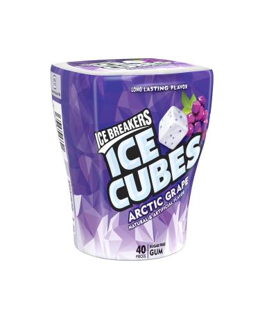 ICE BREAKERS ICE CUBES Sugar Free Gum Arctic Grape 40 Piece Arctic Grape 40 Piece