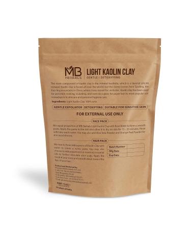 MB Herbals Light Kaolin Clay 250g (8.81oz) | Gentle Face Mask Clay - Buy Online on SooperMarket.com