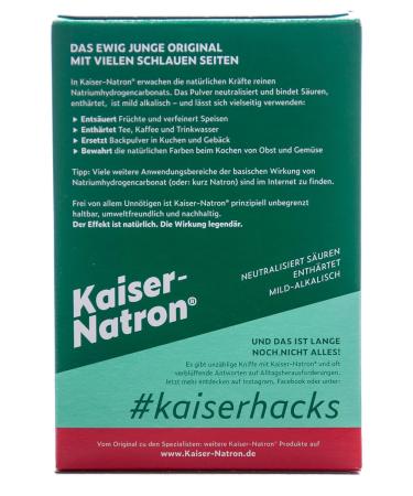 Buy 3x Kaiser Natron 250g - Versatile Baking Soda for Cooking Cleaning & More | Sodium Hydrogen Carbonate | Pack of 3 - Buy Online on SooperMarket.com