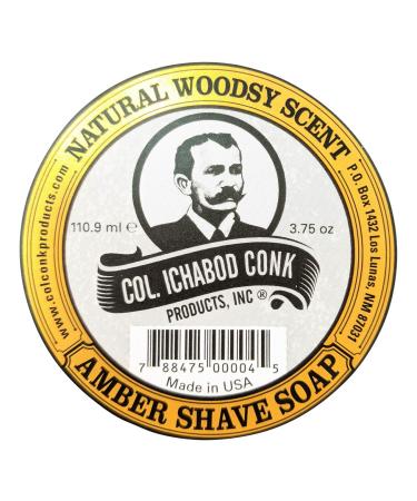 Colonel Conk AMBER Super Bar Shave Soap 3-3/4 oz - Extra Large Size - Buy Online on SooperMarket.com