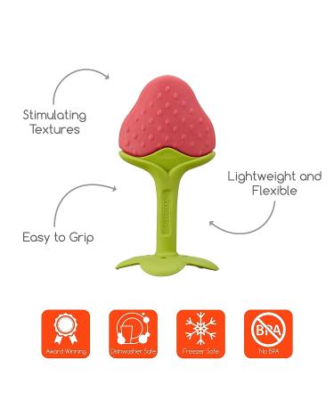 Innobaby Award-Winning Teethin Smart EZ Grip Fruit Teether - BPA Free Teether for Babies & Toddlers - Grape/Citrus/Berry - Buy Online on SooperMarket.com