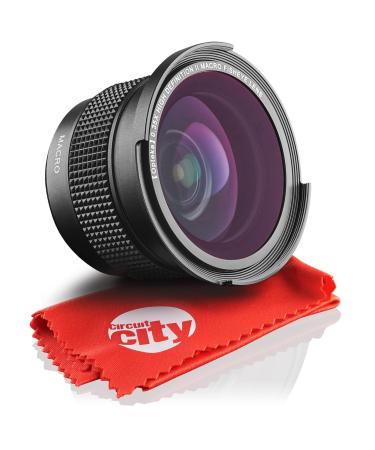 Opteka 0.35X Professional Super Wide Angle Fisheye Lens with Macro Close Up for Canon Vixia HF G40, G20, XF205, XF200, XF105, XF100, XA35, XA30, XA25, XA10, XC10, GL2 and GL1 Digital Camcorders
