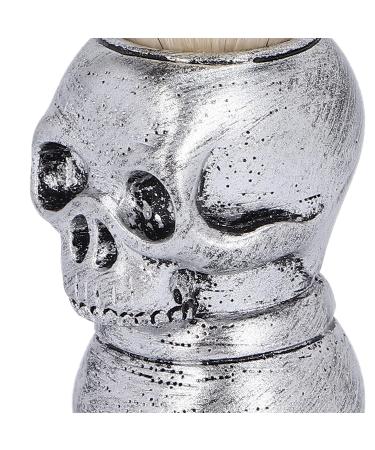 Buy Handmade Skull Handle Shaving Brush for Men | Halloween Neck Dust & Cleaning Brush | Premium Hairdresser Beard Care - Buy Online on SooperMarket.com