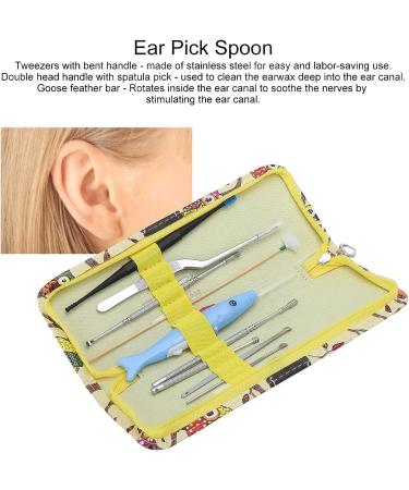 Stainless Steel LED Ear Wax Remover Kit for Adults & Kids | Reusable Ear Cleaners with Soft Tips - Buy Online on SooperMarket.com