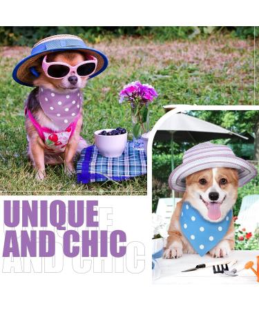 20-Piece Adjustable & Washable Dog Bandanas | Polka Dot Triangle Scarf for Small to Medium Pets - Buy Online on SooperMarket.com