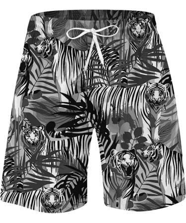 Ronony Men's Beach Shorts - Summer Water-Repellent Bermuda Trunks Elastic Training Pants (XL Black) | International Shipping Available - Buy Online on SooperMarket.com