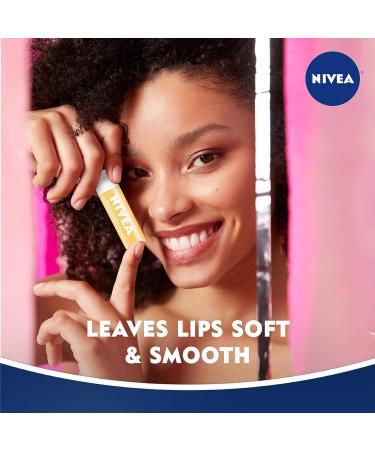 NIVEA Milk and Honey Lip Balm Stick with Shea Butter 4 Pack - 0.17 Oz Sticks - Buy Online on SooperMarket.com