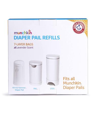 Arm & Hammer Diaper Pail Refill Bags - 20 Count | Holds 600 Diapers | White | Pack of 1 - Buy Online on SooperMarket.com