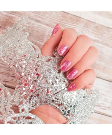 Glitter Nail Polish Set - Reflective Glitter Nail Varnish Sets - 5 Colours Sparkly Shiny Nail Polish Kit - Quick Dry Nail Varnish Gift Sets - No Need Baking Nail Polish for DIY Nail Art Sparkly pink+blue+red+gold+purple - Buy Online on SooperMarket.com