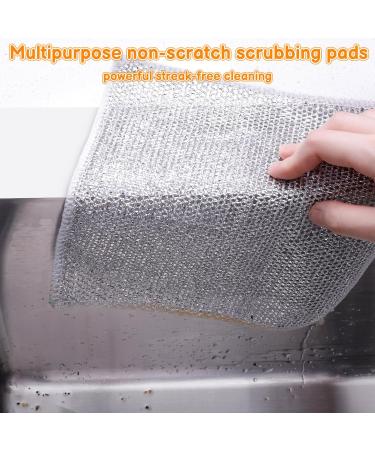XINRUI 20 PCS Multipurpose Wire Dishwashing Rags for Wet and Dry Non-Scratch Wire Dishcloth Reusable Kitchen Cleaning Towels Dish Cloths No Odor Quick Drying for Home Kitchen Daily Cleaning - Buy Online on SooperMarket.com