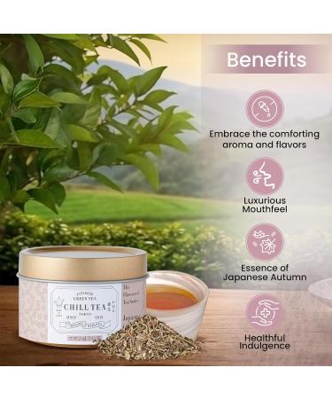 Japanese Chestnut Tea by CHILL TEA Tokyo (30g Loose Leaf)- Japanese Hojicha Loose Leaf Tea Low Caffeine Japanese Green Tea Flavoured Tea- Chestnut Flavour Made in Japan - Buy Online on SooperMarket.com
