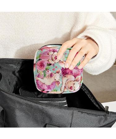 Anna Cowper Flower Sanitary Napkin Storage Bag - Multi-colored Portable Period Pouch for Women and Teens - Buy Online on SooperMarket.com