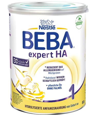Nestl Beba Expert HA 1 Hydrolyzed initial food for babies with an increased risk of allergy baby milk powder from birth 1 Pack (1 x 800g)