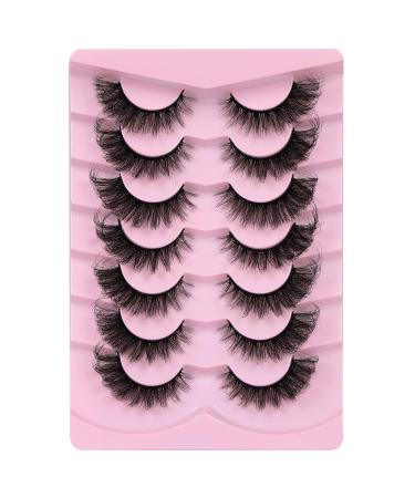 Ruairie 20MM 8D Dramatic Fluffy False Eyelashes Pack - 7 Pairs Wispy Cat Eye & Fox Eye Lashes - Buy Online on SooperMarket.com