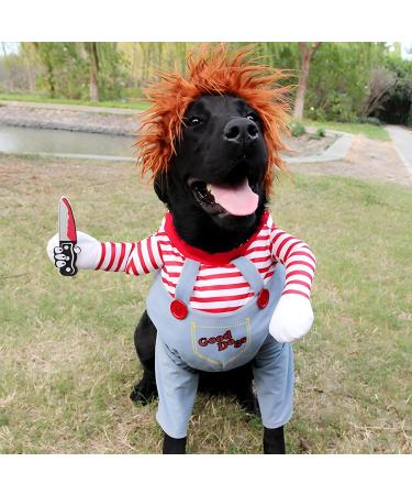 Delifur Dog Costume - Funny Halloween Outfit for Small to Large Dogs & Cats | Best Pet Cosplay Party Suit - Buy Online on SooperMarket.com