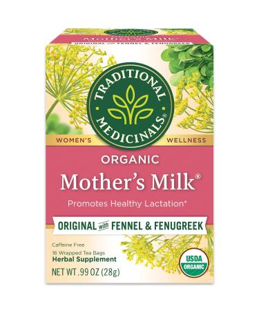 TRADITIONAL MEDICINALS HERB TEA,OG1,MOTHER'S MLK, 16 BAG 16 Count (Pack of 3)