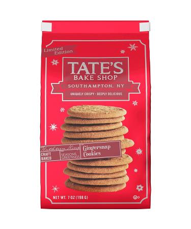 Tates Bake Shop Gingersnap Cookies - Limited Edition Holiday Cookies (4 x 7 oz Bags) - Buy Online on SooperMarket.com
