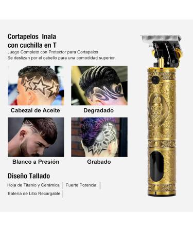 ZITFRI Men's Hair Trimmer - Cordless Rechargeable T-Blade Clipper with LCD Display and Zero Gapped Close Cutting - Electric Beard & Outliner Trimmer - Buy Online on SooperMarket.com