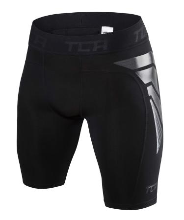 TCA Men's and Boys' CarbonForce Pro Thermal Compression Underwear Shorts Black XXL