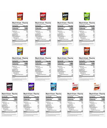 Peaceful Squirrel Variety BIGS Sunflower Seeds Sampler Pack - 13 Flavors, Keto Friendly On-The-Go Snack - 5.35oz - Buy Online on SooperMarket.com