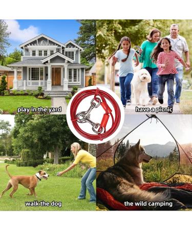 Qcwwy Stainless Steel Dog Anchor | 360 Rotatable Rust-Free 5m Cable for Large Dogs | Durable Pet Anxiety Solution for Courtyard Lawn & Outdoor Camping - Buy Online on SooperMarket.com