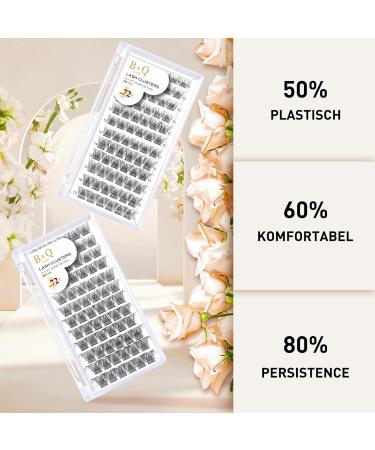 Eyelash Individually D Curl 10mm - 72 PCs DIY Individual Eyelashes for Beginners | Reusable Single Eyelash Extensions at Home - BQ Eyelash 01 - Buy Online on SooperMarket.com