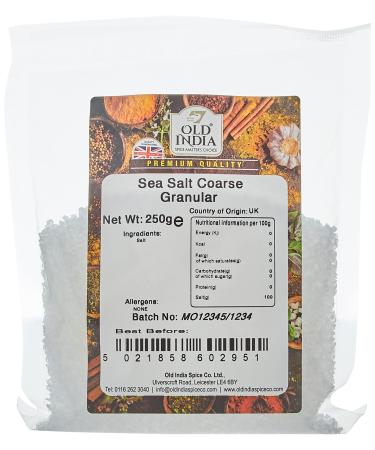Old India Sea Salt Coarse Granular 250g Sea Salt 250g