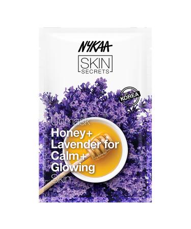 Nykaa Naturals Skin Secrets Bubble Sheet Mask Honey and Lavender 0.67 oz - Sheet Face Mask for Reducing Dark Spots - Improves Skin Elasticity