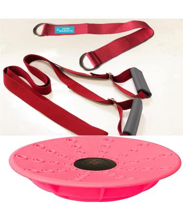 Leg Stretching Strap and Ballet Balance Board Set for Dance & Gymnastics - Buy Online on SooperMarket.com