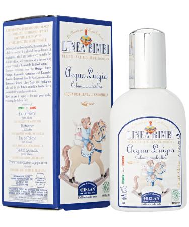 Helan Linea Bimbi Bio - Cologne for Babies Acqua Luigia Baby Cologne Spray for Sensitive Skin Alcohol Free Baby Perfume with Chamomile and Citrus Scent Calming Action - Made in Italy 100 ml