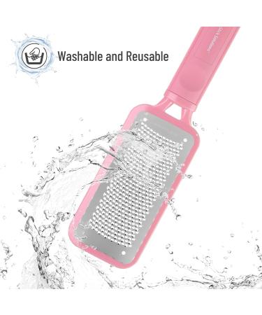 Slick Pink Foot File Callus Remover - Effective Dead Skin Scraper & Heel Grater for Smooth Feet - Buy Online on SooperMarket.com