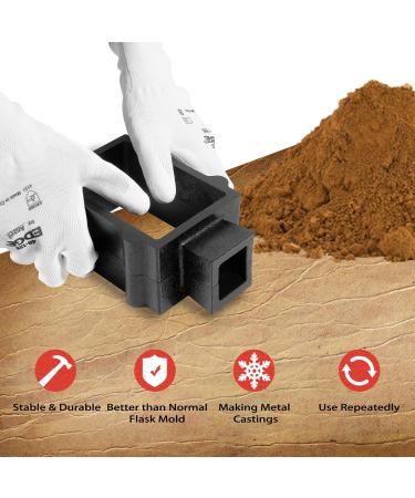 2-Part Cast Iron Flask Mold Frame for Jewelry and Metal Casting - Buy Online on SooperMarket.com