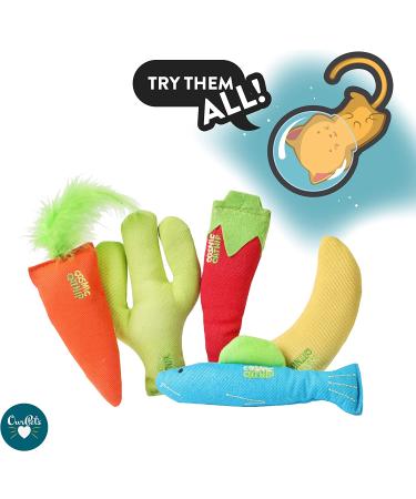 OurPets 100% North American Catnip Filled Cat Toys - Interactive Cat Toy for Indoor Cats & Kittens - Chew Toy & Catnip Toys for Cats - Great for Catnip Lovers - Hot Stuff! - Buy Online on SooperMarket.com
