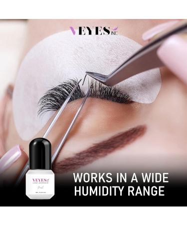 VEYES INC Lash Glue for Eyelash Extensions - S+ Pearl Fast Drying (1-2 Sec) Long Retention (7-9 Weeks) Professional Black Adhesive (5ml - Buy Online on SooperMarket.com