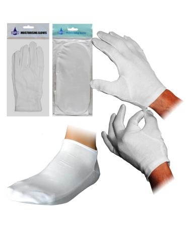 Source Super Soft Beauty Moisturising Cream Retainer Twin Pack 1 Pair Gloves + 1 Pair Socks