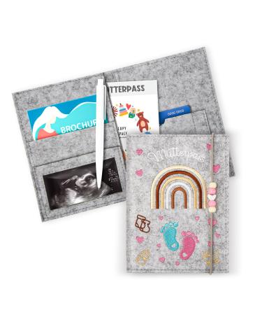 Mother Pass Protection cover mother -pass envelope case Mother Pass mother -child passport cover austria Motherpass cover from felt mother passport shell mother pass ormanizer pregnancy annoyance gift