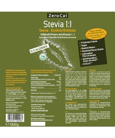 Zerocal Stevia 1:1 - Natural Sugar Substitute for Healthy Living | Shop Internationally - Buy Online on SooperMarket.com