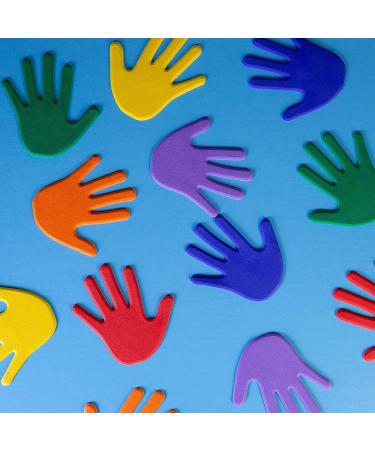K-Roo Sports Set of 6 Hand-Shaped Floor Markers - Non-Slip Rubber Handprints for Gym, Dance, Karate - Includes Mesh Bag - Buy Online on SooperMarket.com