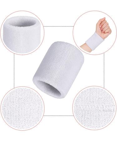 12 Cotton Welding Bands for Men & Women - Ideal for Tennis Basketball Running & Gym Training | White & Opulent Garden - Buy Online on SooperMarket.com