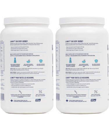 LEANFIT WHEY PROTEIN Natural Vanilla - Pack of 2 (two) 100% Whey Protein Powder 25g Protein Per Serving Grass-Fed Gluten-Free BCAAs Amino Acid - 26 Servings 832g Tub - Buy Online on SooperMarket.com