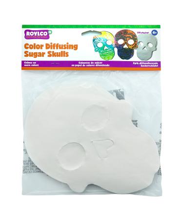 Color Diffusing Sugar Skulls