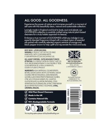 Buy Baylis & Harding Lemongrass & Ginger Liquid Body Wash - 16.9oz/500ml - International Shipping Available - Buy Online on SooperMarket.com
