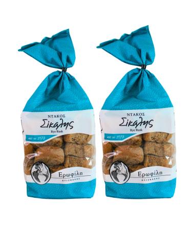 Erofili Avgenakis Greek Rye Rusks pack of 2 x 400g (Total: 800g)