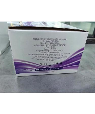 Teglu 4L Paraffin Bath for Hands & Feet | Complete Paraffin Wax Set with 1350g Wax Gloves & Brush - 200W White - Buy Online on SooperMarket.com