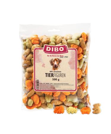 Dibo animal figures 500g bags baked goods as a healthy natural diet for dogs dog food barf B.A.R.F. treat dog biscuit animal figures 500 g (1 Pack)