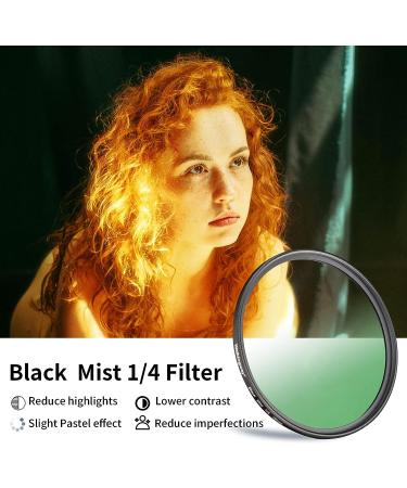 Walking Way 1/4 Black Pro Mist Diffusion Filter 49mm - Soft Focus Lens for Portrait Photography and Video - 49mm Circular Diffuser Filter - Buy Online on SooperMarket.com